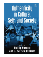 Authenticity in Culture, Self, and Society