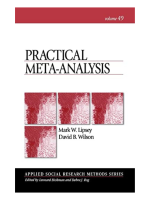 Practical Meta-Analysis (Applied Social Research Methods)