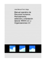 Manual operativo de recursos humanos, reclutamiento, selección y orientación laboral
