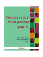 Psicología social de los procesos grupales