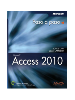 Access 2010. Paso a paso