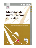 Métodos de investigación educativa