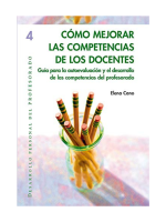 Cómo mejorar las competencias de los docentes: Guía para la autoevaluación y el desarrollo de las competencias del profesorado