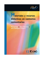 Materiales y recursos didácticos en contextos comunitarios