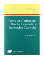 Teoría del currículum: diseño, desarrollo e innovación curricular