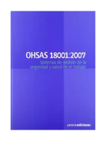 OHSAS 18001:2007. Sistemas de gestión de la seguridad y salud en el trabajo
