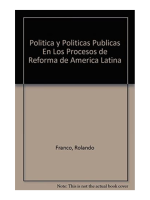 Politica Y Politicas Publicas En Los Procesos De Reforma De America Latina