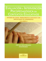 Evaluación e intervención psicopedagógica en los contextos educativos. Estudio de casos. Dificultades de aprendizaje. Vol. II