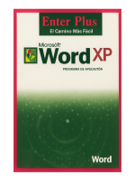 MICROSOFT WORD XP VERSIÓN 2002