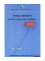 Mejorar la escritura de la investigación cualitativa