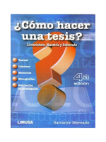 ¿Cómo hacer una tesis?