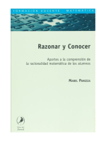 Razonar y Conocer. Aportes a la comprension de la racionalidad matematica de los alumnos